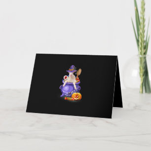 Goat With Hat Candy Pumpkin Halloween Gift Holiday Card