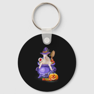 Goat With Hat Candy Pumpkin Halloween Gift Key Ring