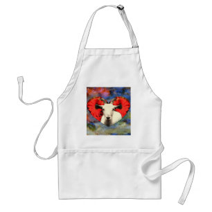 Goat With Heart Apron