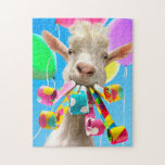 Goat with Party Blowers Jigsaw Puzzle<br><div class="desc">LET'S MAKE SOME NOISE!!! | Avanti,  the Global Humor Brand™ has been entertaining the world with its Feel Good Funny greeting cards for over 40 years. Our characters live life to the fullest and celebrate the humor in everyday life.</div>
