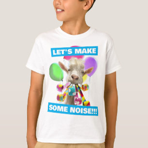 Goat with Party Blowers T-Shirt