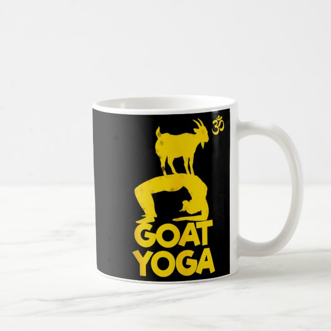 Goat Yoga Namaste Om Ying Yang Balance Yoga New Ma Coffee Mug (Right)