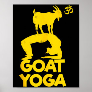 Goat Yoga Namaste Om Ying Yang Balance Yoga New Ma Poster