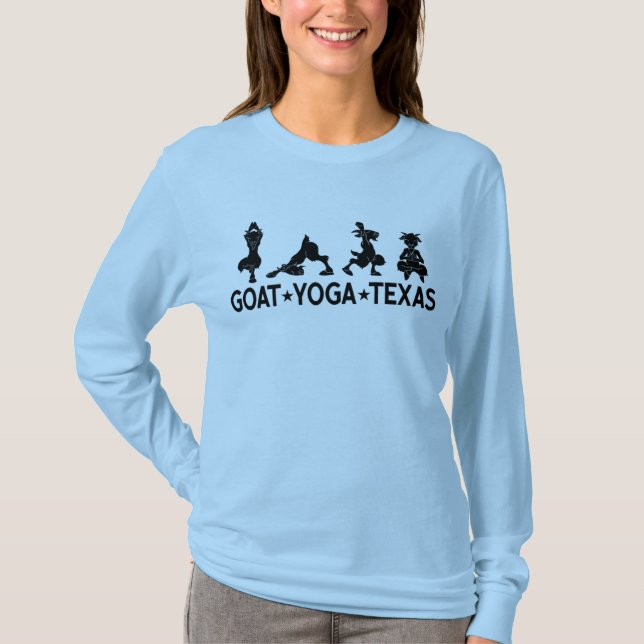 Goat Yoga Texas Women's Long Sleeve T-Shirt (Front)