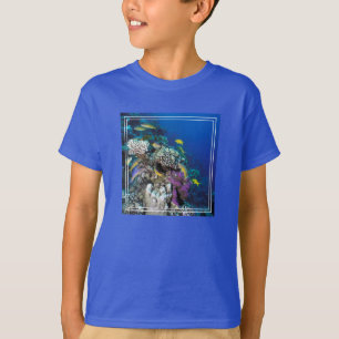 Goatfish Swarm Around Small Coral T-Shirt