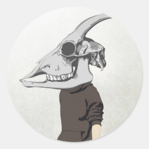 goathead classic round sticker