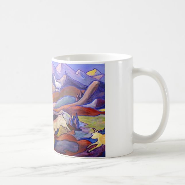 Goats and mountains coffee mug (Right)