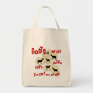 Goats are Like Potato Chips Tote Bag