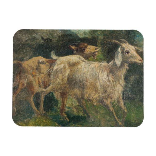 Goats (by Vincenzo Caprile) Magnet (Horizontal)