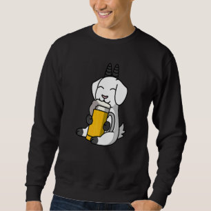 Goats Drinking Beer Pet Sweatshirt