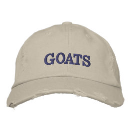 GOATS EMBROIDERED HAT
