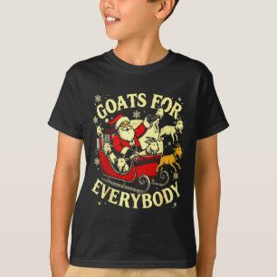 Goats For Everybody Santa Funny Christmas Goat Mom T-Shirt