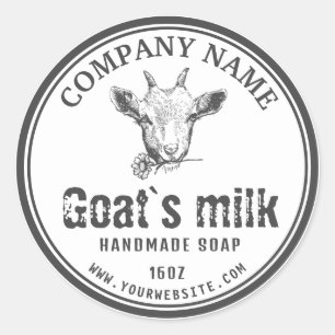 Goat's Milk Soap Label Goat Logo