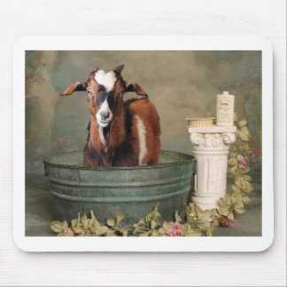Goats need baths too mouse pad