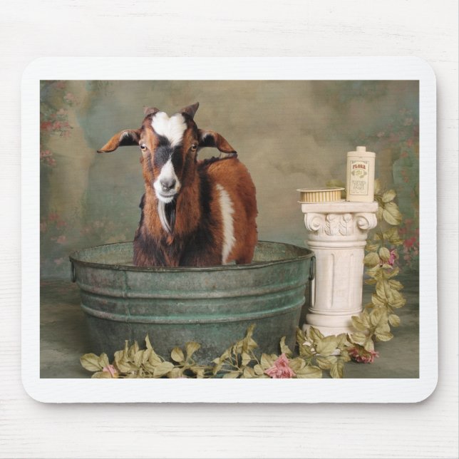 Goats need baths too mouse pad (Front)