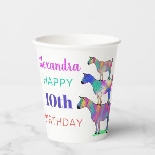 Goats Personalised Birthday Party Paper Cups