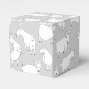 Goats playing - Gray Favour Box