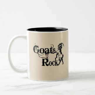 GOATS ROCK | by TotallyGoatally™ Two-Tone Coffee Mug