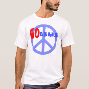 GOBAMA with Peace Sign Obama 2008 T-Shirt