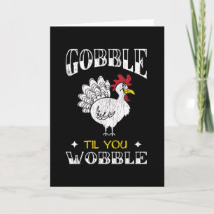 Gobble Family Kids Matching Thanksgiving Gift Card