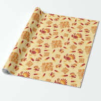Gobble & Give Thanks Happy Turkey Festive Seamless