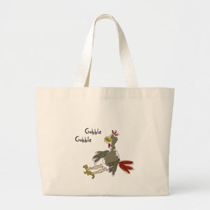Gobble Gobble Large Tote Bag