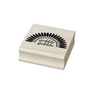 Gobble Gobble Rubber Stamp