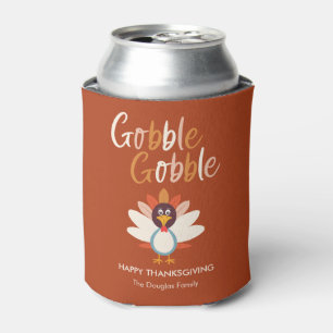 Gobble Gobble Thanksgiving Party Favours Can Cooler