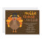 Gobble Gobble Thanksgiving Party Invitation