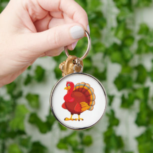 Gobble Gobble Till You Wobble Funny Thanksgiving Key Ring