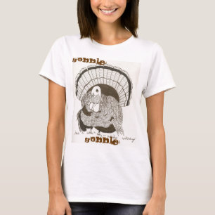 Gobble Gobble Turkey Womens Baby Doll T-Shirt