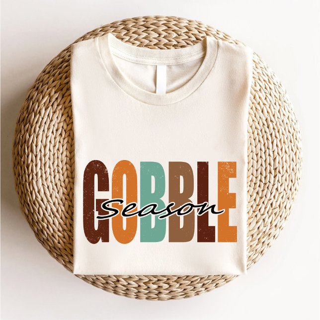 Gobble Season Thanksgiving Fall Autumn T-Shirt (Gobble Season Thanksgiving Fall Autumn T-Shirt)