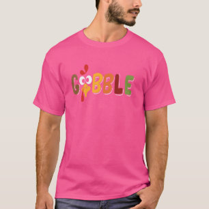 Gobble Till You Wobble Cool Funny Turkey Thanksgiv T-Shirt