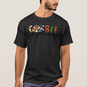 Gobble Till You Wobble Turkey Leopard Thanksgiving T-Shirt