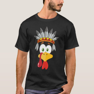 Gobble Turkey Aborigines Face Costume Boys Girls K T-Shirt