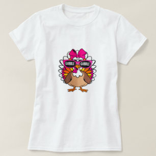Gobble Turkey Day Happy Thanksgiving T-Shirt