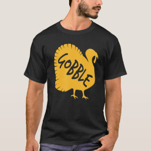 Gobble Women Thanksgiving Turkey Kids Toddler T-Shirt