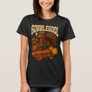 Gobbol Turkey Gobble Gool Thanksgiving Retro  T-Shirt