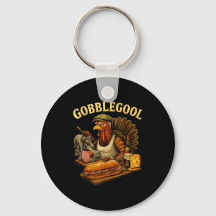 Gobbol Turkey Thanksgiving  Key Ring