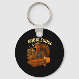 Gobbol Turkey Thanksgiving  Key Ring