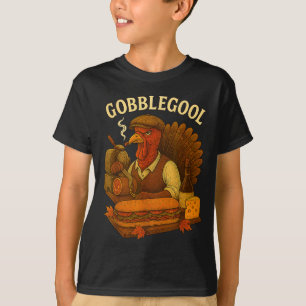Gobbol Turkey Trot Thanksgiving Gobble For Women T-Shirt
