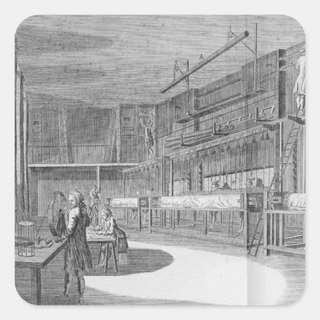 Gobelin workshops, from the 'Encyclopaedia' by Den Square Sticker (Front)