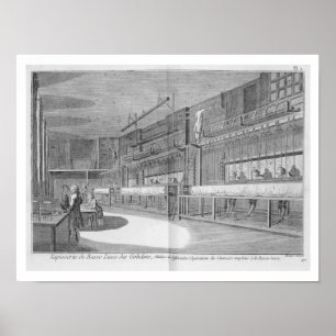 Gobelin workshops, from the 'Encyclopaedia' by Poster