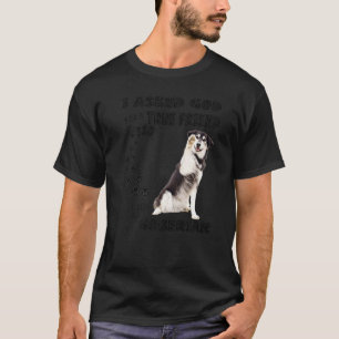 Goberian Saying Mum Dad Print, Golden Retriever Hu T-Shirt