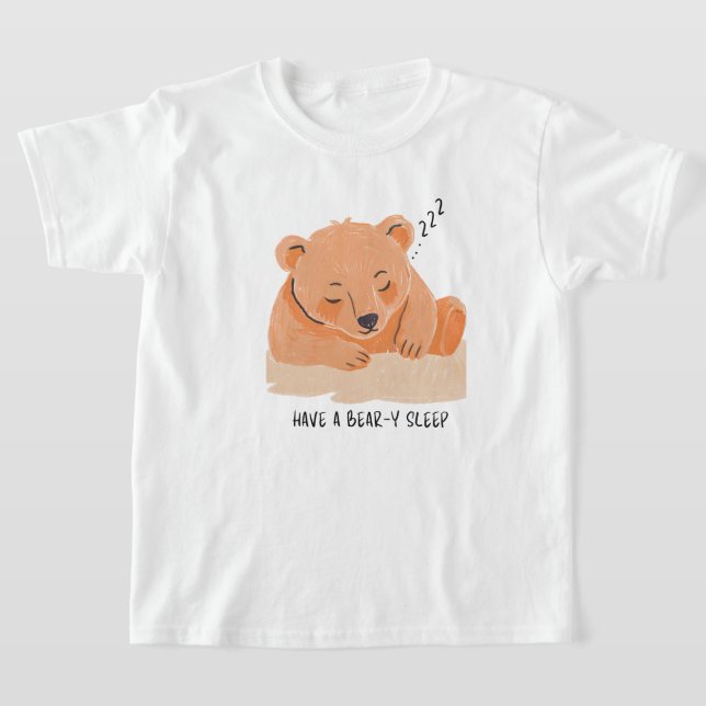 Gobi bear sleeping peacefully T-Shirt (Laydown)