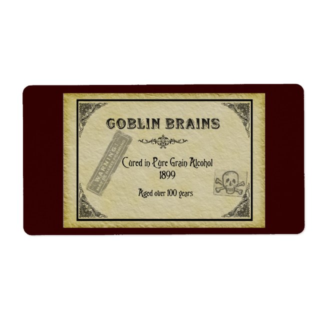 Goblin Brains Label (Front)