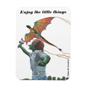 Goblin Flying Dragon Kite Refrigerator Magnet