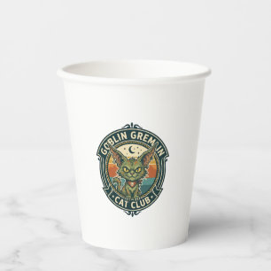 Goblin Gremlin Cat Cute Kitty Design - Goblin Grem Paper Cups
