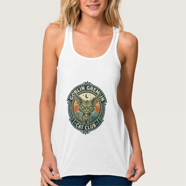 Goblin Gremlin Cat Cute Kitty Design - Goblin Grem Singlet (Front)