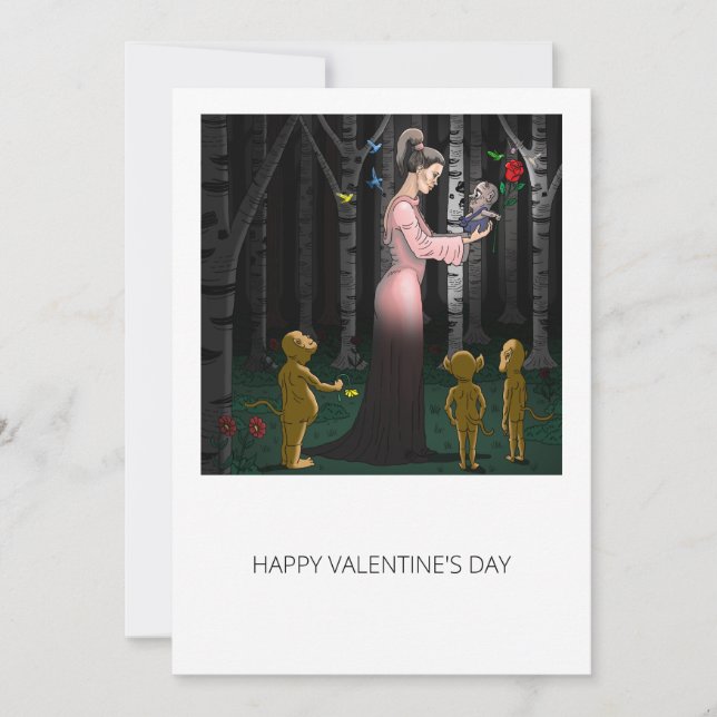 Goblin Love Valentines Day Card (Front)
